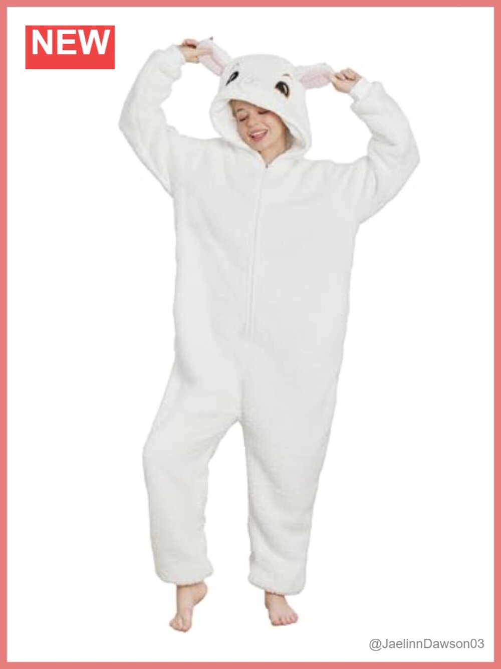 Sherpa Fleece Sheep Onesie Unisex Adult Zipper Halloween Cosplay Costume